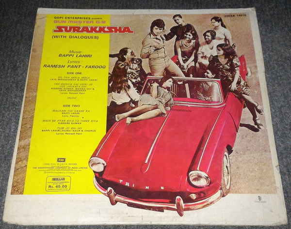 Bappi Lahiri, Ramesh Pant Â· Faruk Kaiser - Gun Master G-9 In Surakksha (Vinyl)