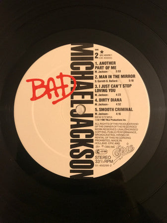 Michael Jackson - Bad (Vinyl)