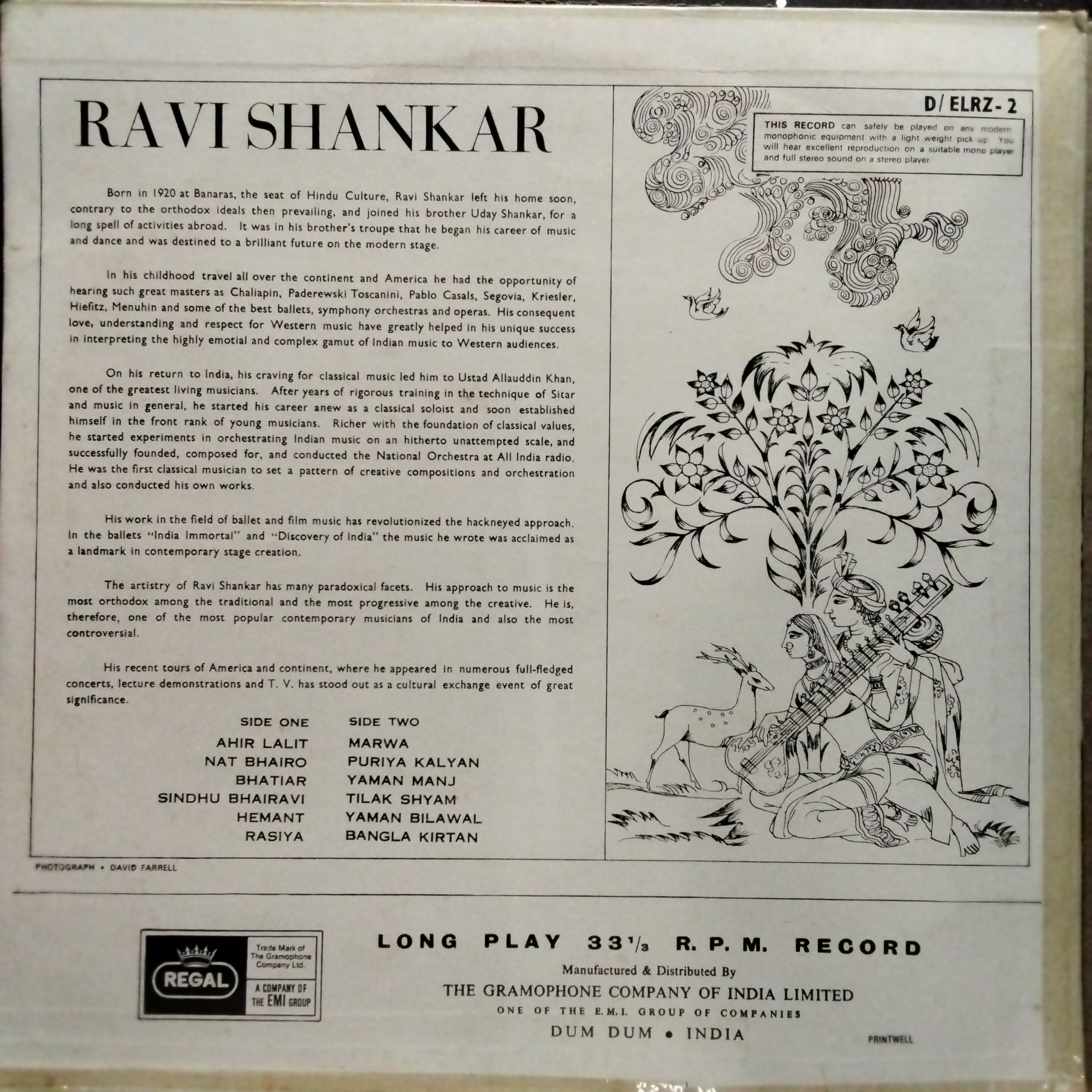 Ravi Shankar  - Sitar (Vinyl)