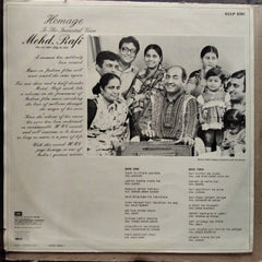 Mohd. Rafi*  - Homage To The Immortal Voice Mohd. Rafi (Dec 24,1924 - July 31,1980) (Vinyl)