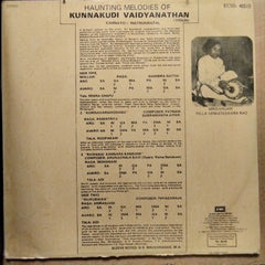 Kunnakudi Vaidyanathan - Haunting Melodies Of Kunnakudi Vaidyanathan (Vinyl)