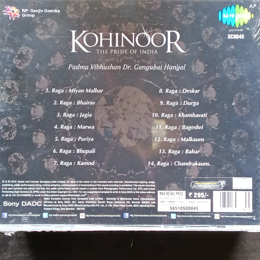 Gangubai Hangal  - Kohinoor (CD)