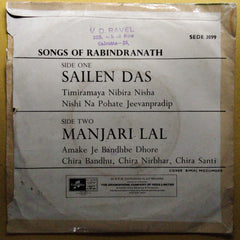 Tagore Songs  - Songs Of Rabindranath  (45-RPM)