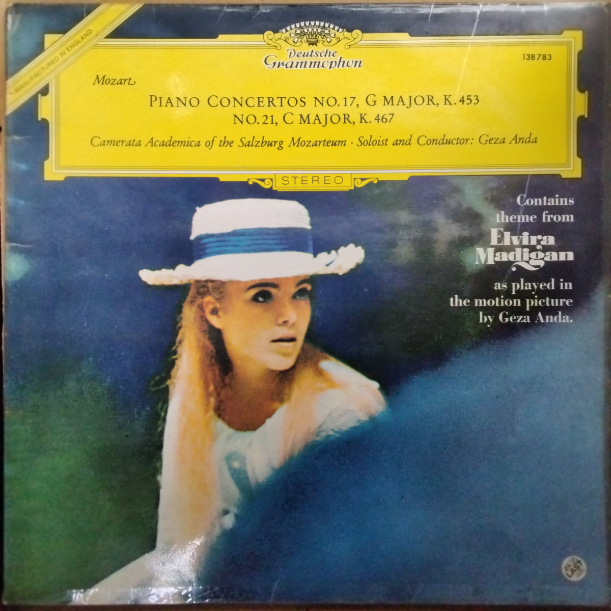 Mozart* - Camerata Academica Des Salzburger Mozarteums*, GéZa Anda  - Klavierkonzerte G-Dur KV 453 ・C-Dur KV 467 (Vinyl)