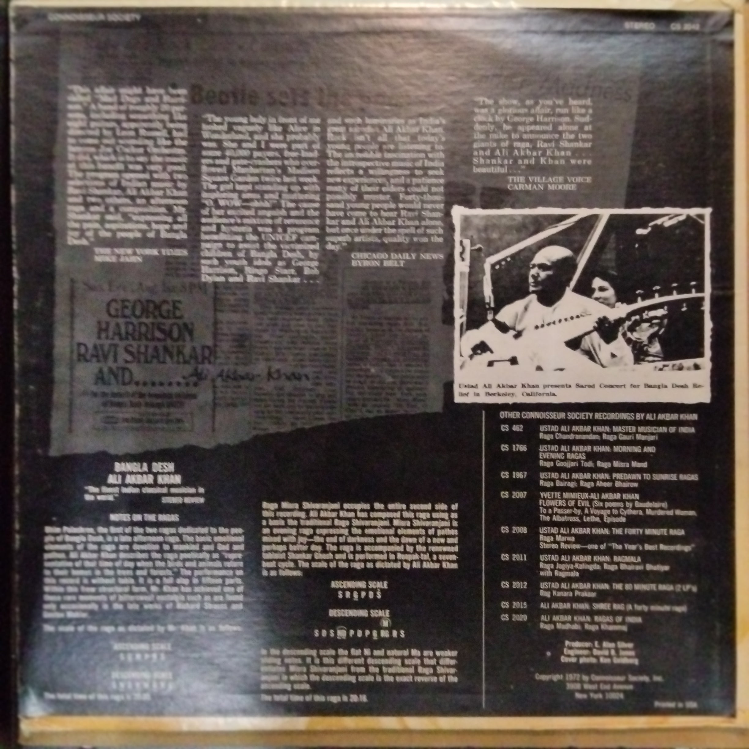 Ali Akbar Khan  - Bangla Desh (Vinyl)