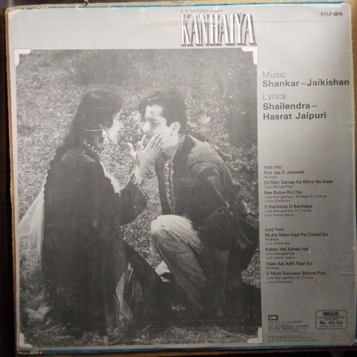 Shankar-Jaikishan, Shailendra - Hasrat Jaipuri  - Kanhaiya (Vinyl)