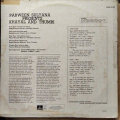Parween Sultana  - Khayal & Thumri (Vinyl)