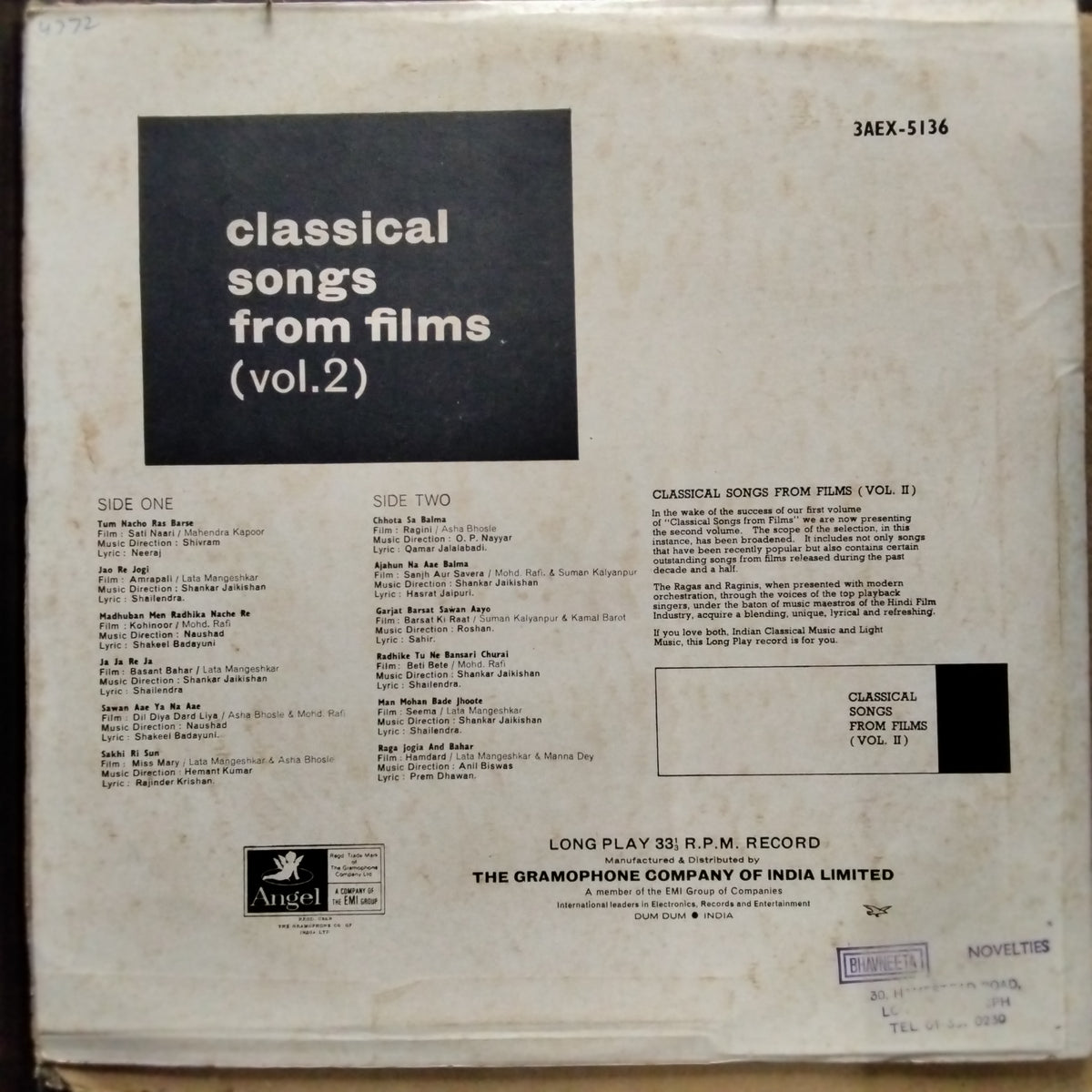 Various - Classical Songs From Films (Vol. 2) (Vinyl)