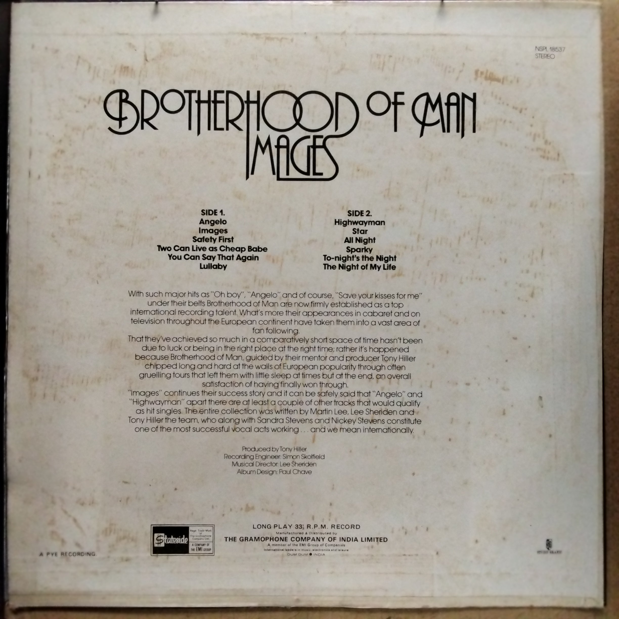 Brotherhood Of Man - Images (Vinyl)