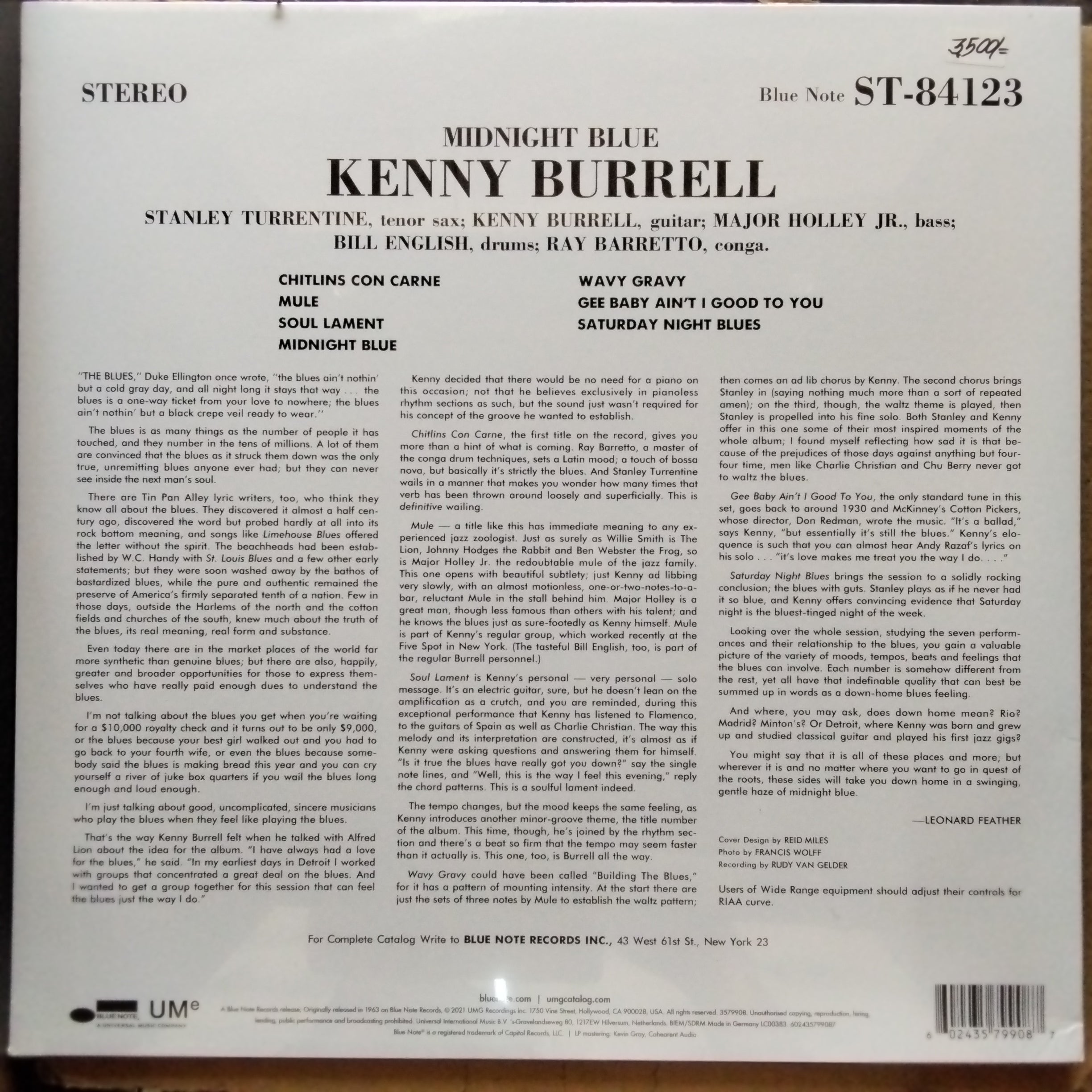 Kenny Burrell  - Midnight Blue (Vinyl)