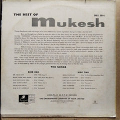 Mukesh  - The Best Of Mukesh (Vinyl)