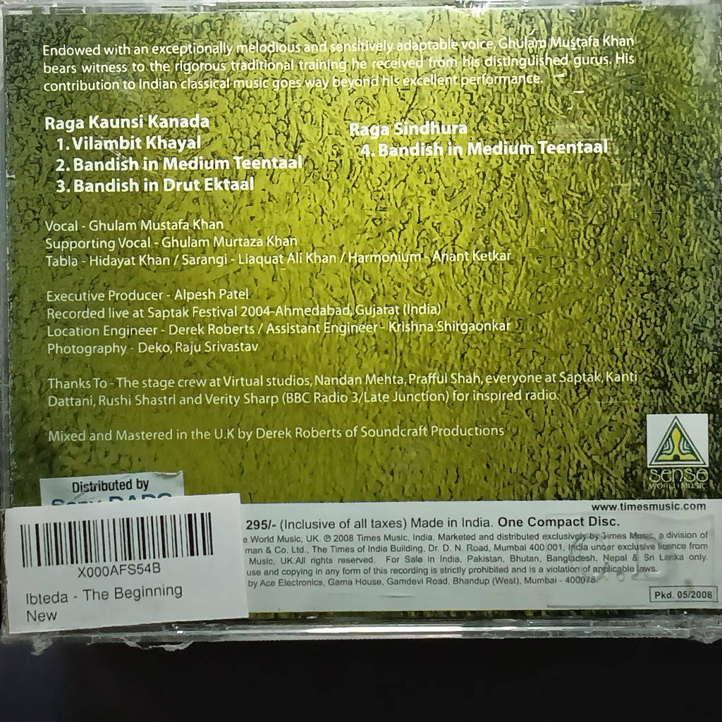 Ghulam Mustafa Khan  - Ibteda  (CD)