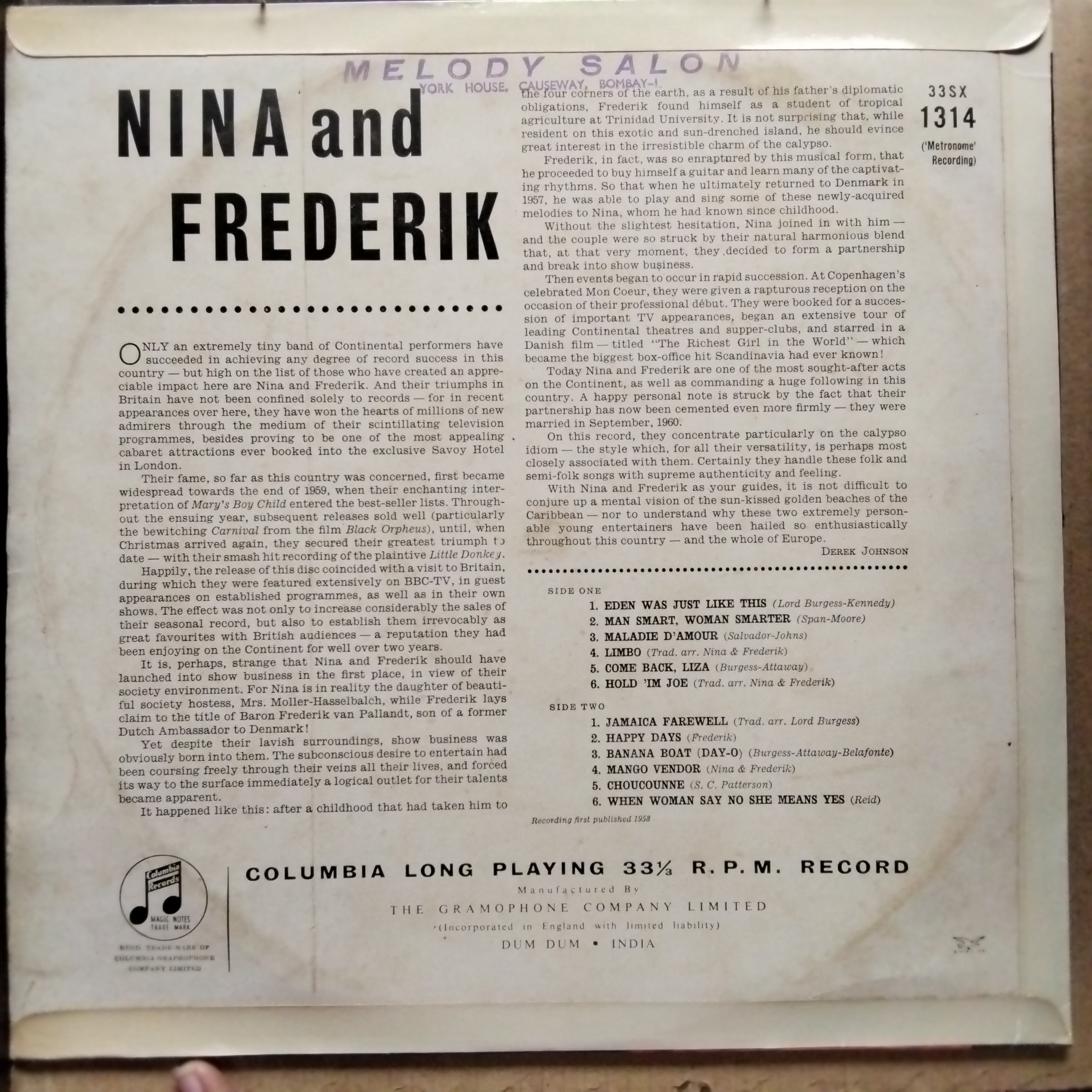 Nina & Frederik - Nina & Frederik (Vinyl)