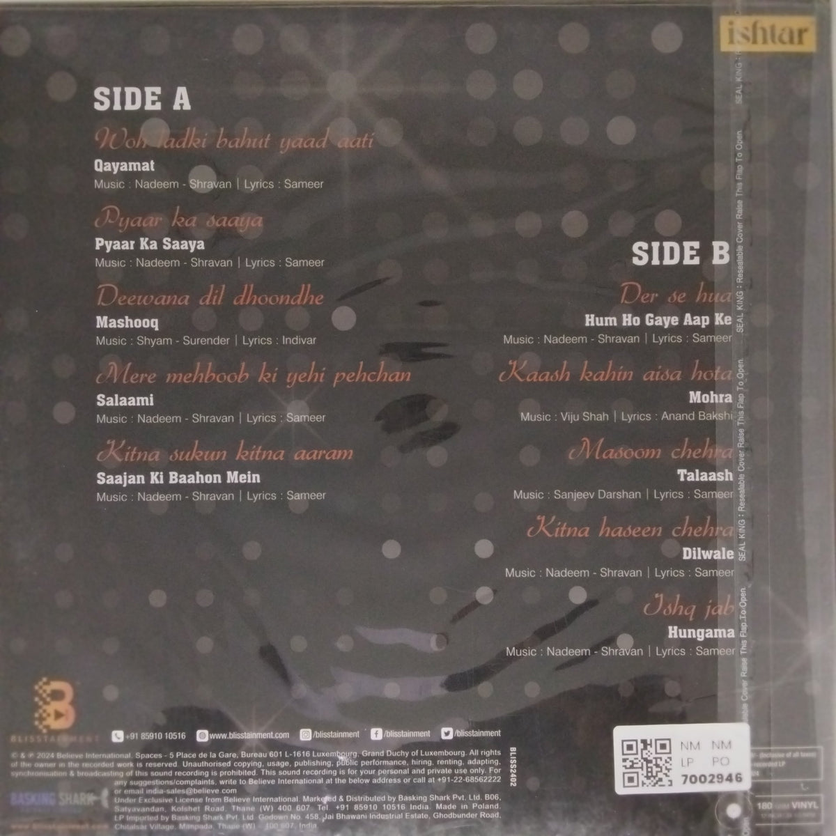 Various - Legend Kumar Sanu Hits (Vinyl)