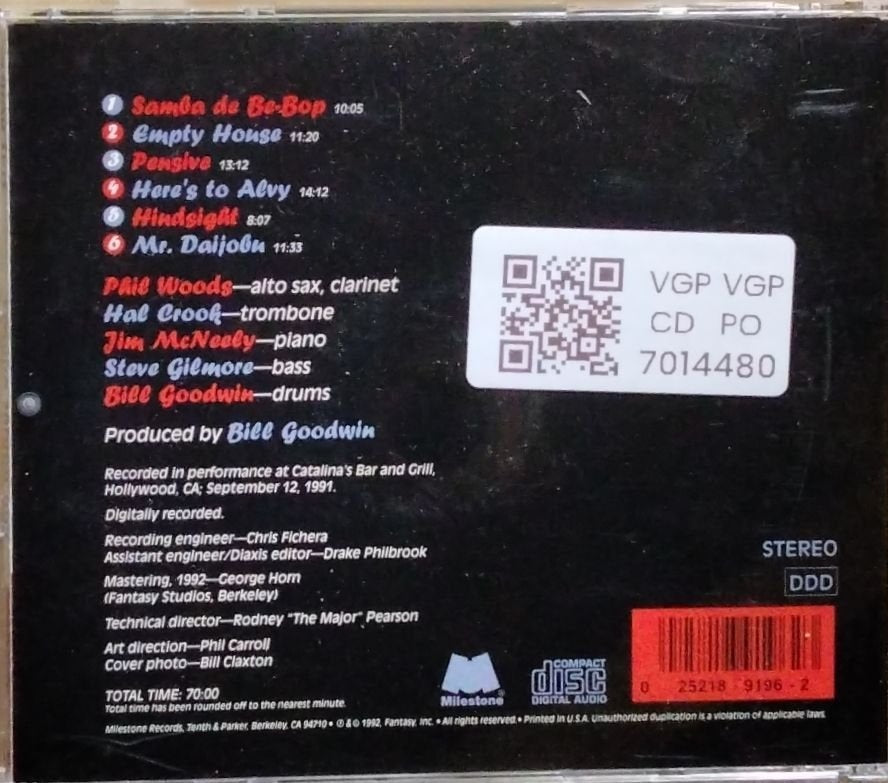 Phil Woods Quintet - Full House (CD)
