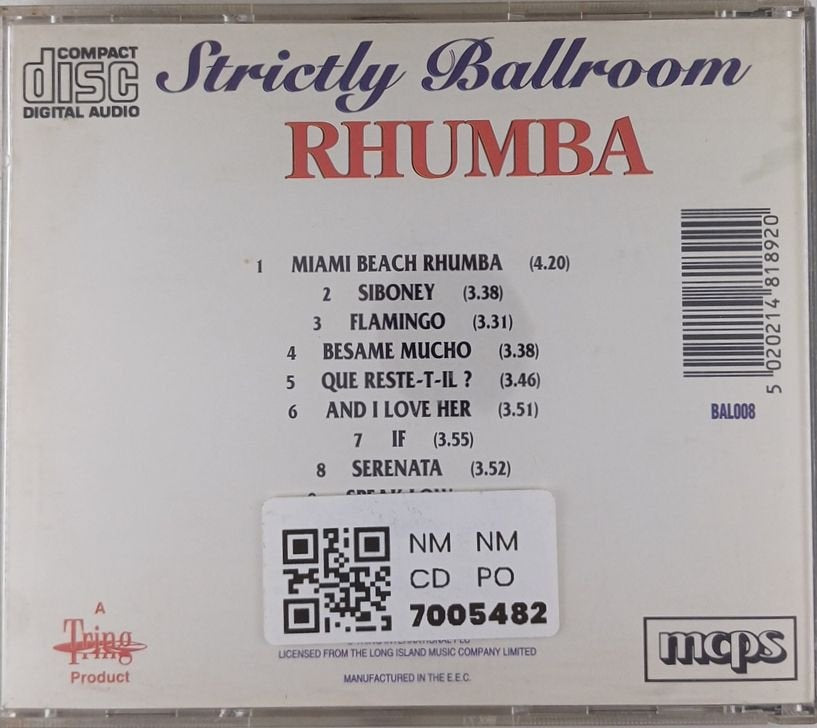 Francisco Montaro Ensemble - Strictly Ballroom Rhumba (CD)