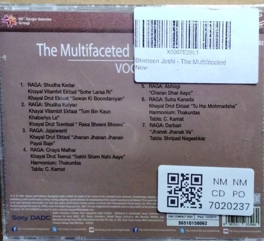 Pt. Bhimsen Joshi - The Multifaceted Pt. Bhimsen Joshi (CD)