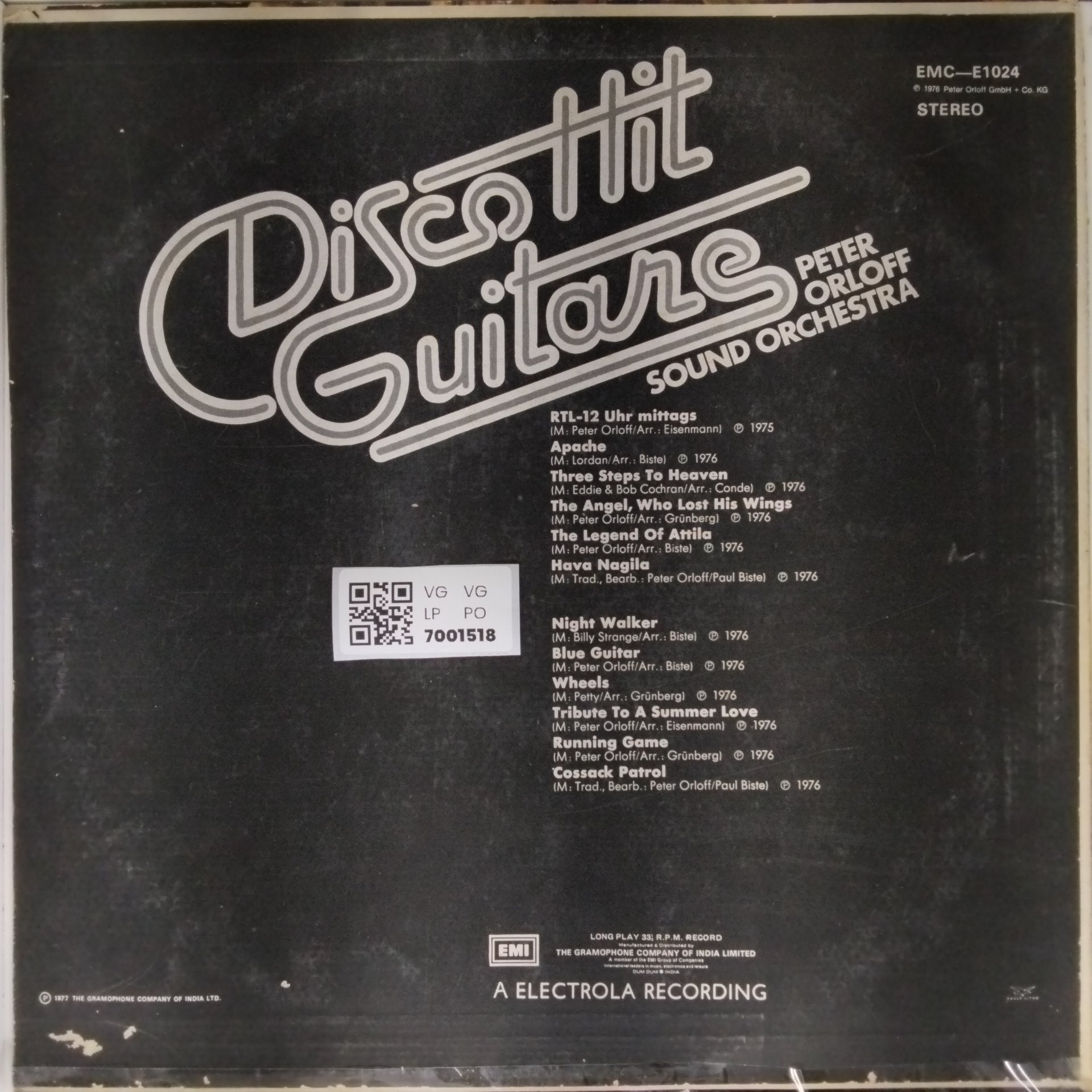 Peter Orloff Sound Orchestra - Disco Hit Guitars (Vinyl)