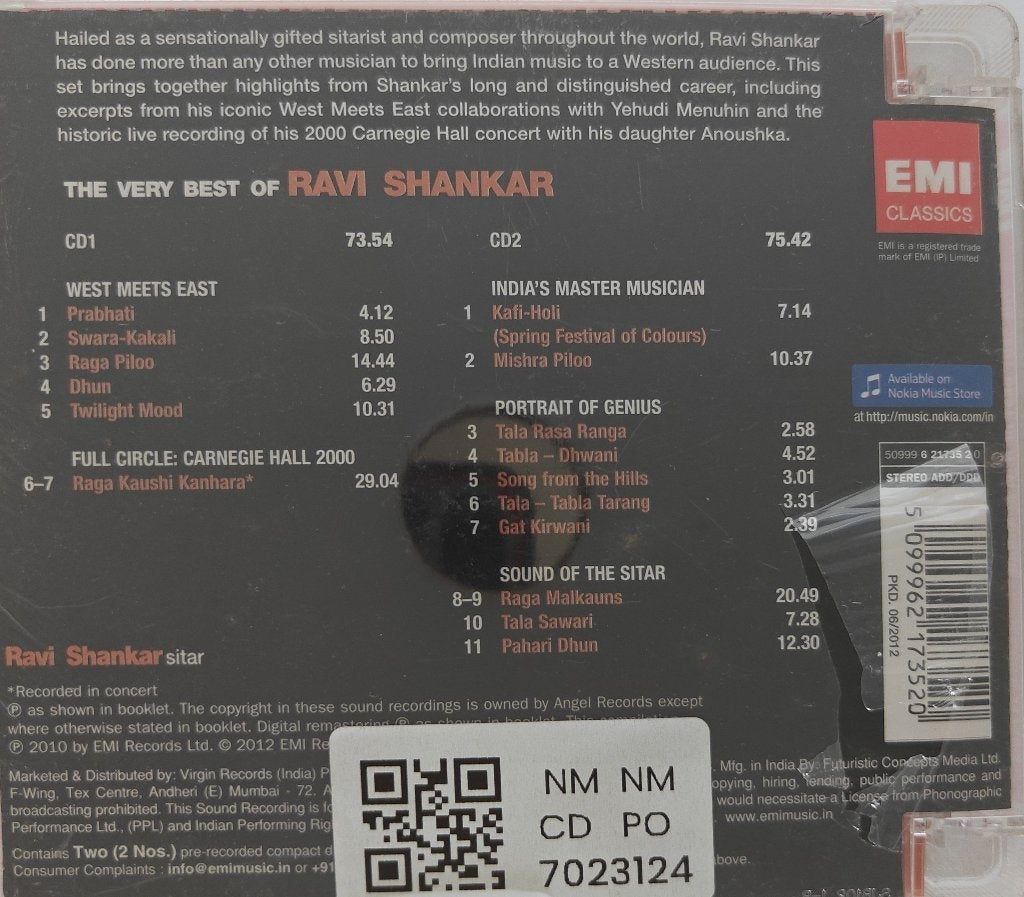 Ravi Shankar - The Very Best of Ravi Shankar (CD) (2)