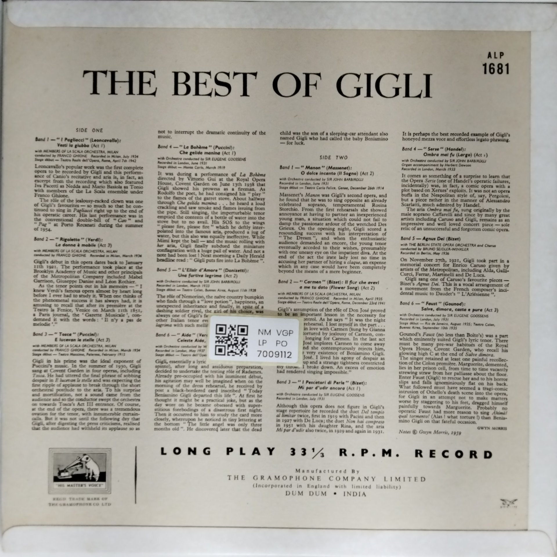 Gigli - The Best of Gigli (Vinyl)