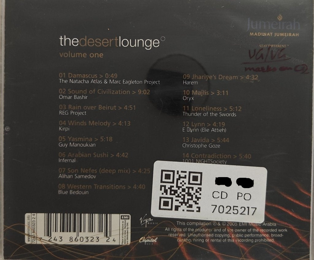 Various - The Desert Lounge Volume One (CD)