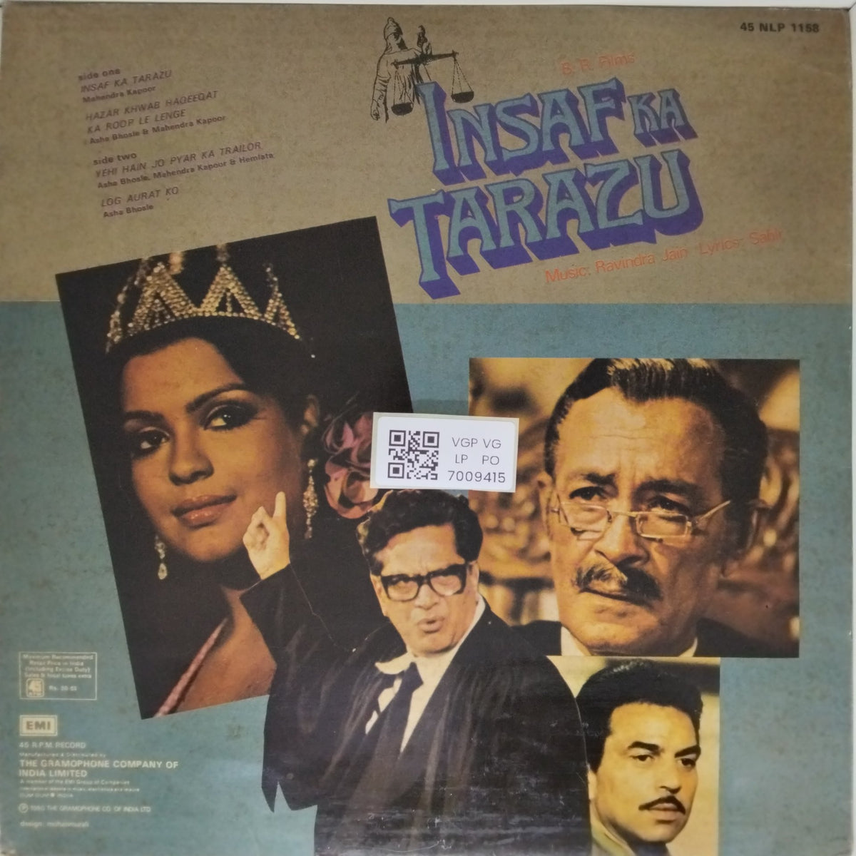 Ravindra Jain - Insaf Ka Tarazu (Vinyl)