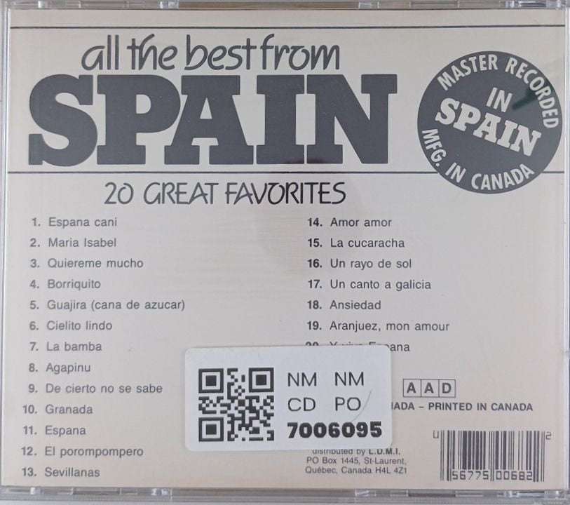 Various - All the Best from Spain (CD)