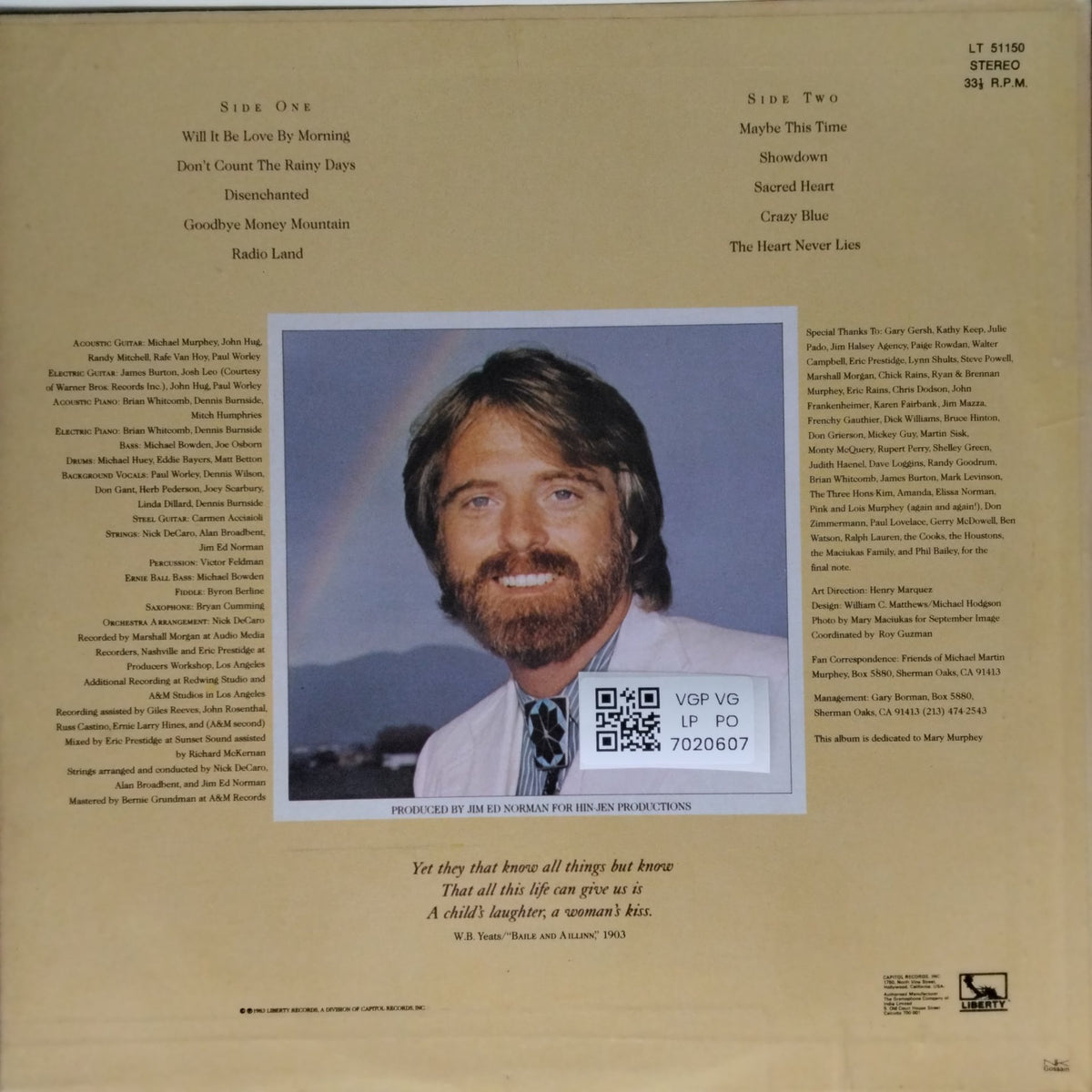 Michael Martin Murphey - The Heart Never Lies (Vinyl)