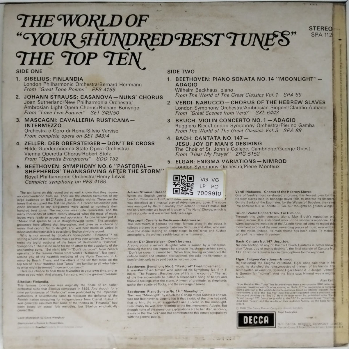 The Top Ten - The World of Your Hundred Best Tunes(Vinyl)