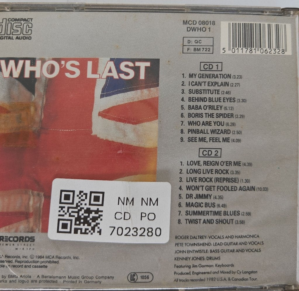 The Who - Who's Last (CD) (2)