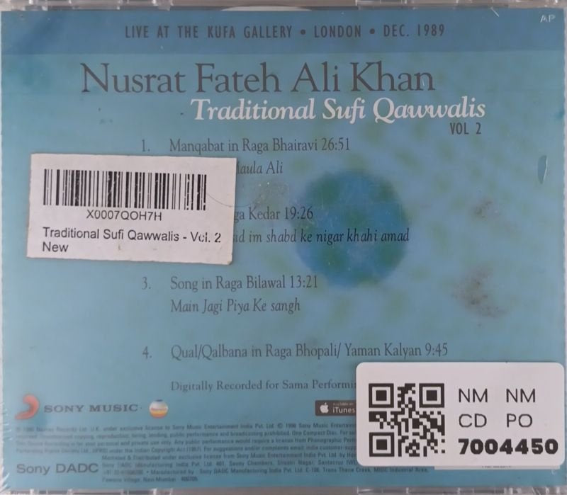 Nusrat Fateh Ali Khan - Traditional Sufi Qawwalis Vol 2 (CD)