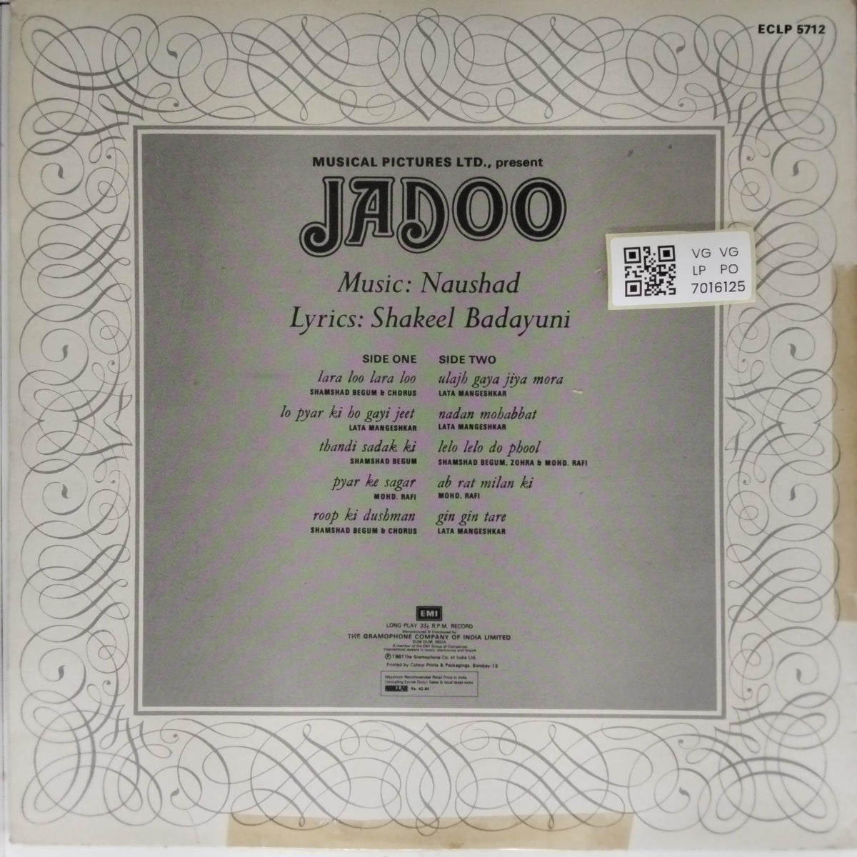 Naushad - Jadoo (Vinyl)