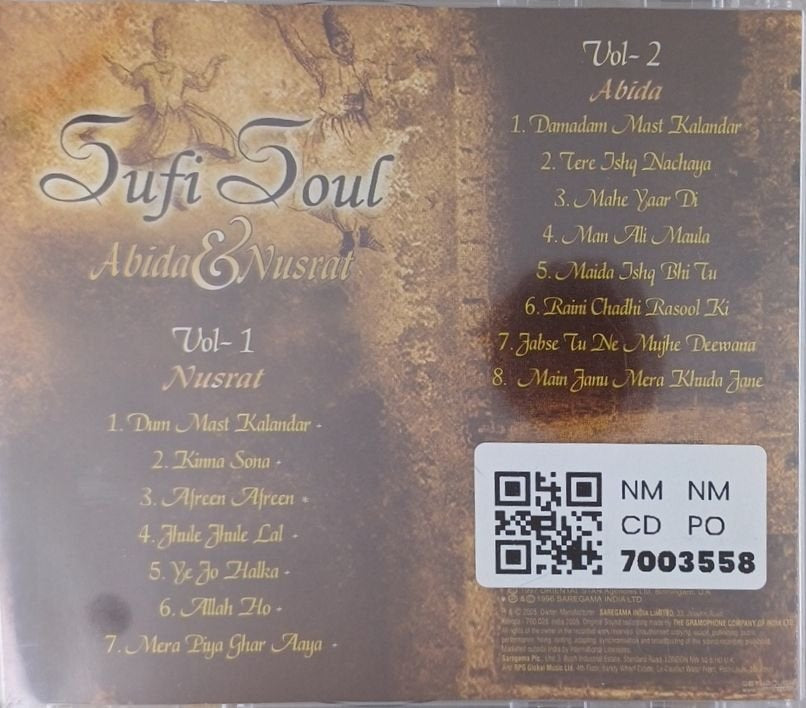 Abida Parveen, Nusrat Fateh Ali Khan - Sufi Soul (CD) (2)