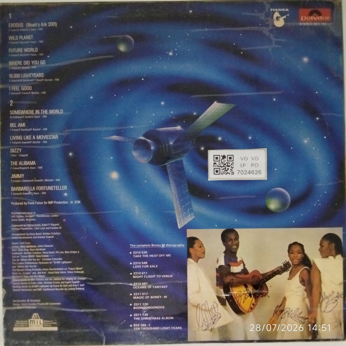 Boney M. - Ten Thousand Lightyears (Vinyl)