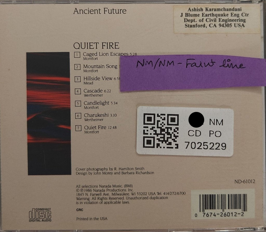 Ancient Future - Quiet Fire (CD)