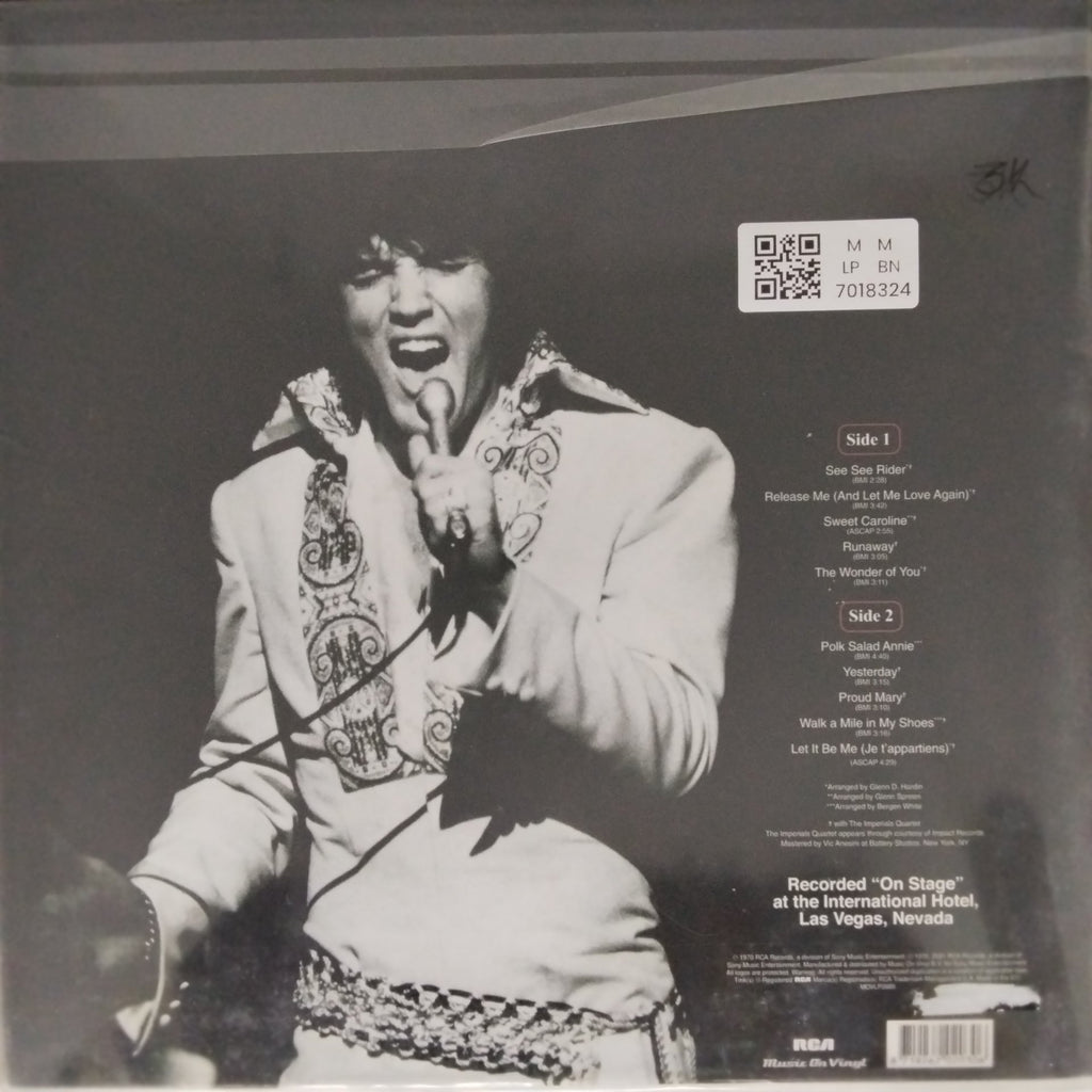 Elvis Presley - On Stage - February, 1970 (Vinyl)