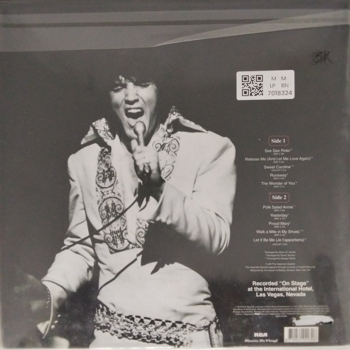 Elvis Presley - On Stage - February, 1970 (Vinyl)