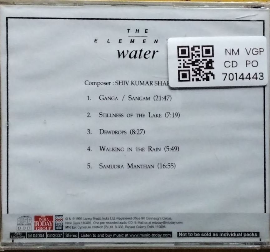 Shiv Kumar Sharma - The Elements: Water (CD)