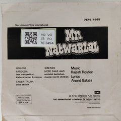 Rajesh Roshan - Mr. Natwarlal (45-RPM)