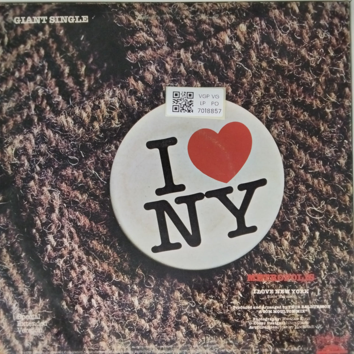 Metropolis - I Love New York (Vinyl)
