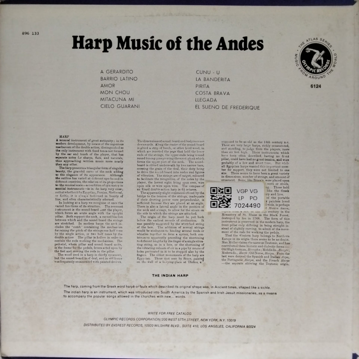 Various - Harp Music of the Andes (Vinyl)