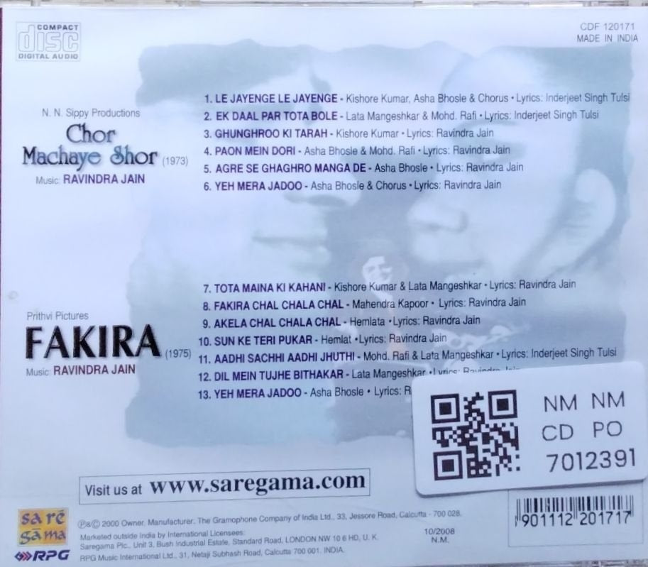 Ravindra Jain - Chor Machaye Shor / Fakira (CD)
