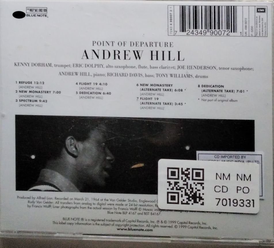 Andrew Hill - Point of Departure (CD)