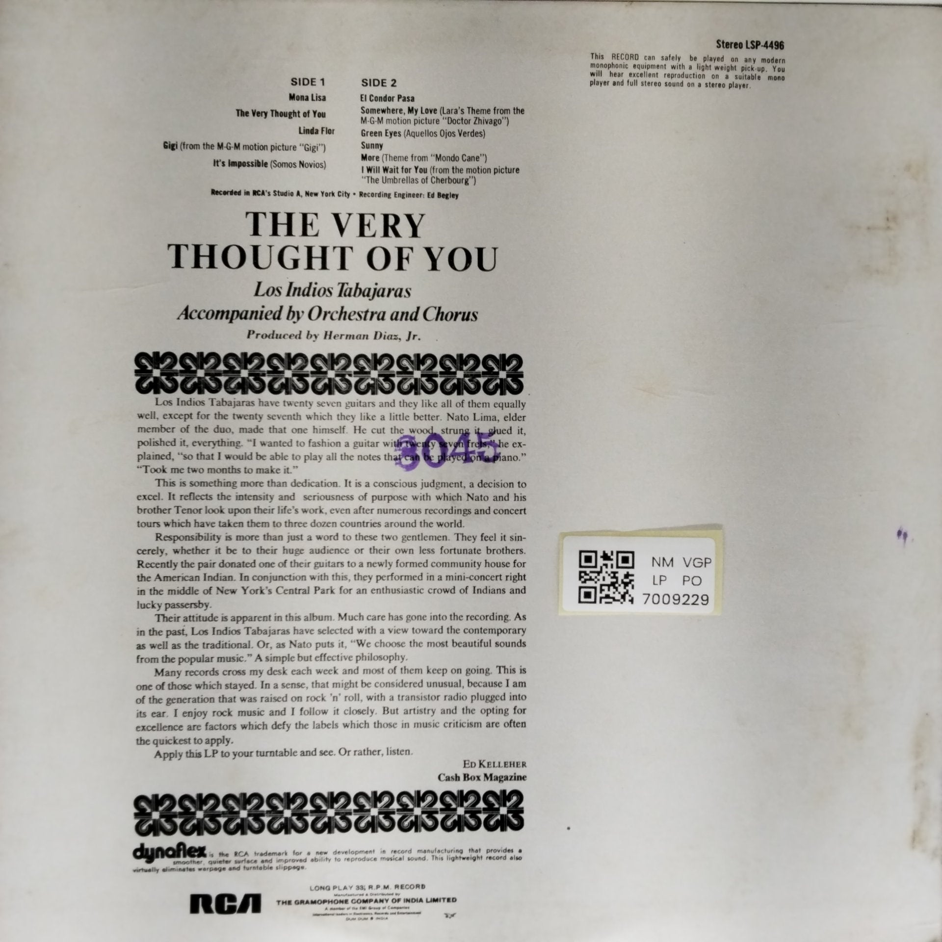 Los Indios Tabajaras - The Very Thought of You (Vinyl)