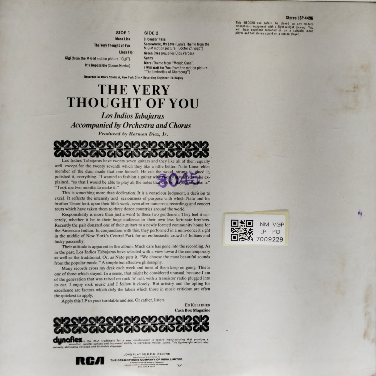 Los Indios Tabajaras - The Very Thought of You (Vinyl)