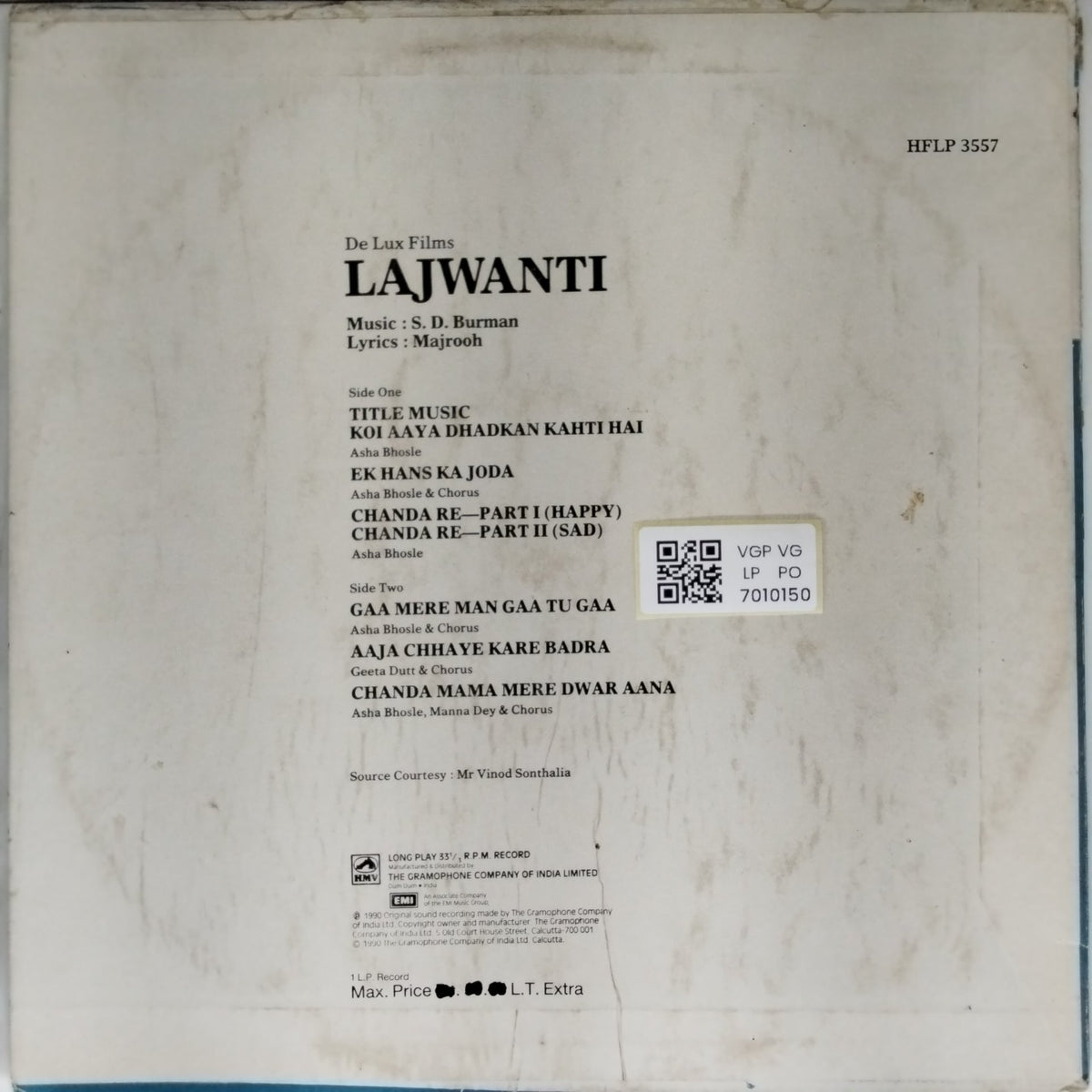 S. D. Burman - Lajwanti (Vinyl)