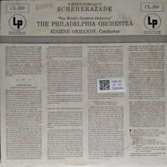 Rimsky-Korsakov, The Philadelphia Orchestra, Eugene Ormandy - Scheherazade, Op. 35 (Vinyl)