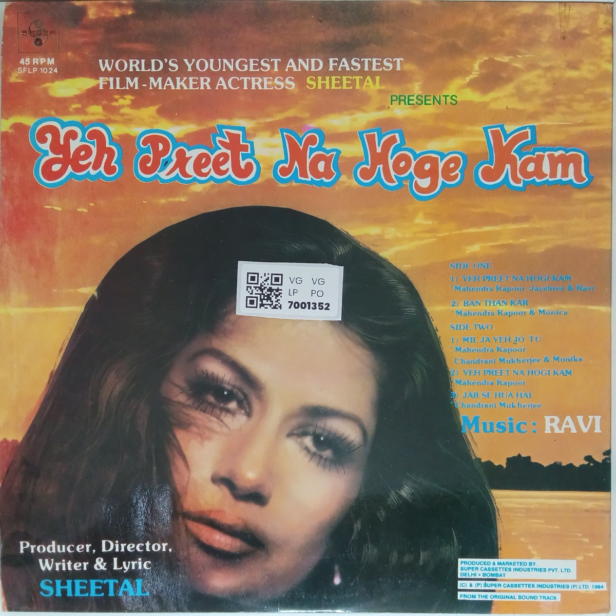 Ravi - Yeh Preet Na Hogi Kam (Vinyl)