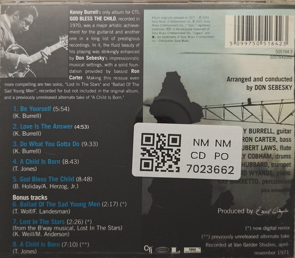 Kenny Burrell - God Bless the Child (CD)