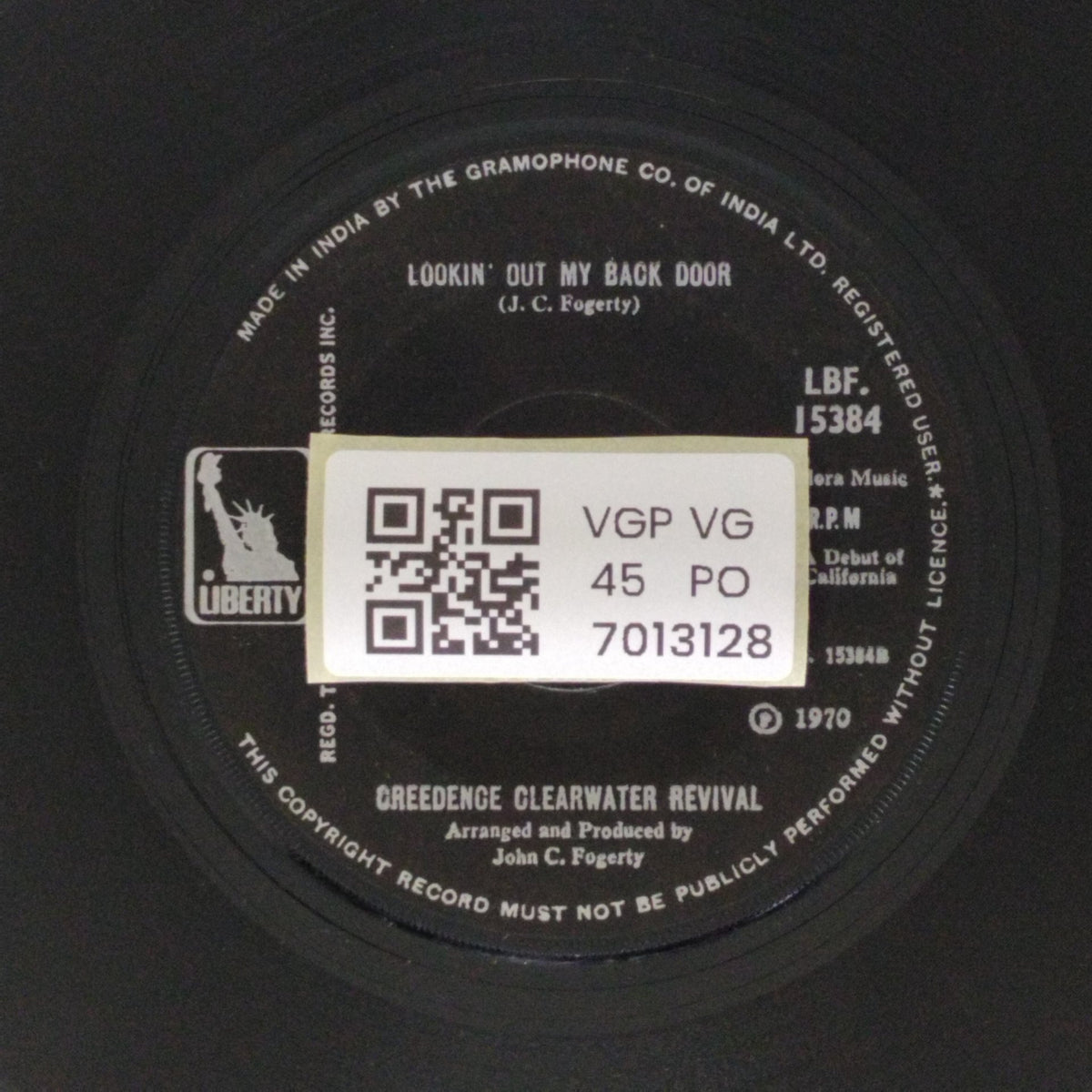 Creedence Clearwater Revival - Long As I Can See the Light / Lookin' Out My Back Door (45-RPM)